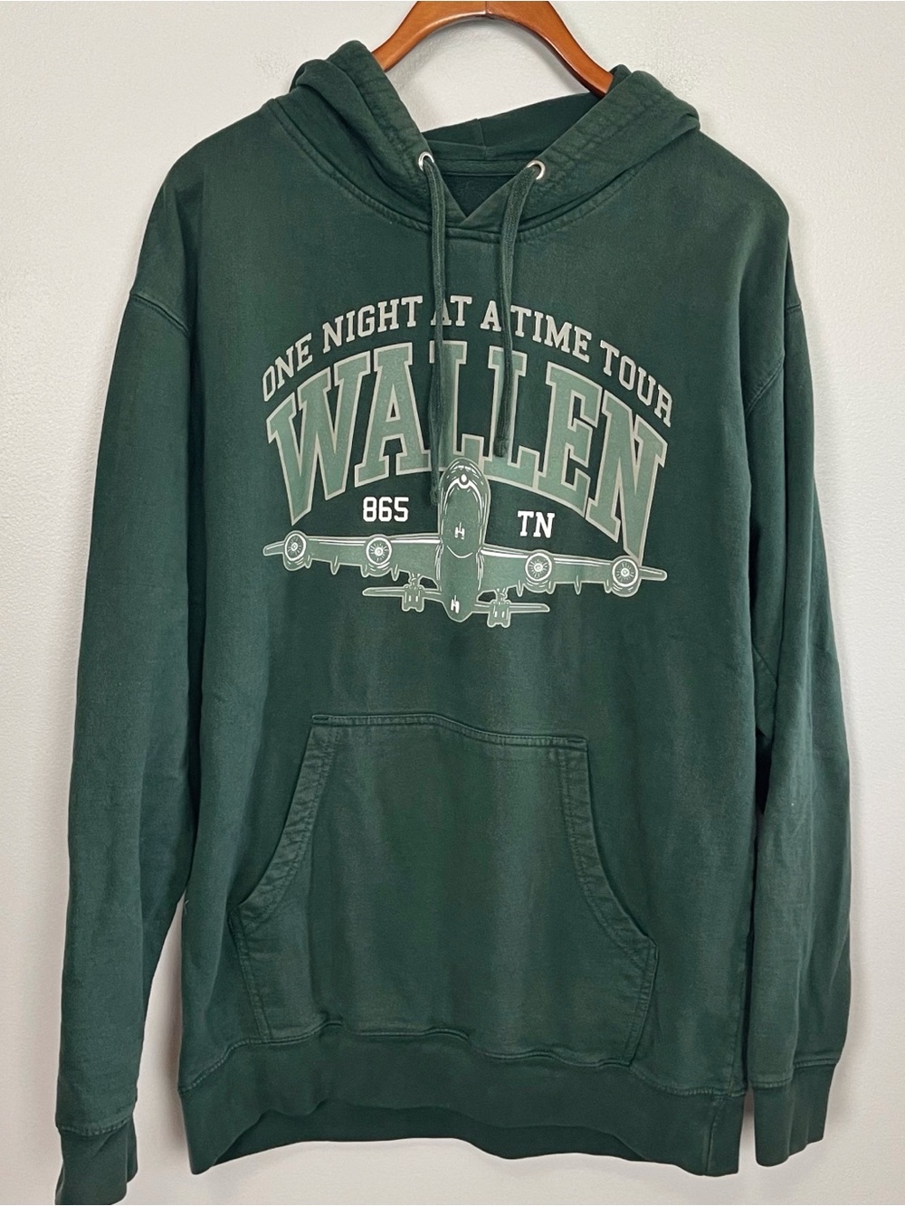 Morgan Wallen One Night at a Time Tour Hoodie Green Pullover